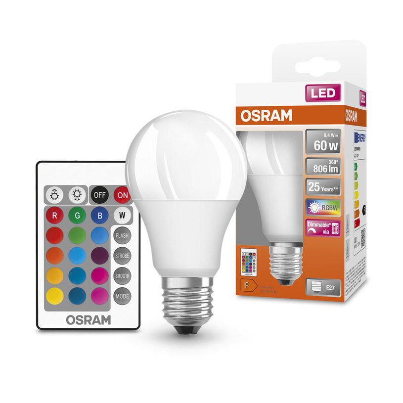 LED ЛАМПА RGB CLA60REM 9W/827 230V E27 6XBL LEDVANCE