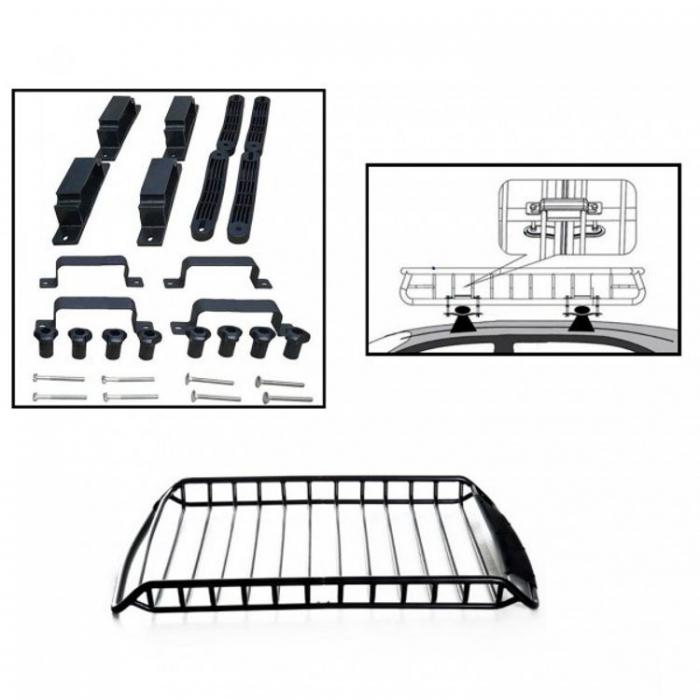 Стоманен багажник за покрив 120х100см