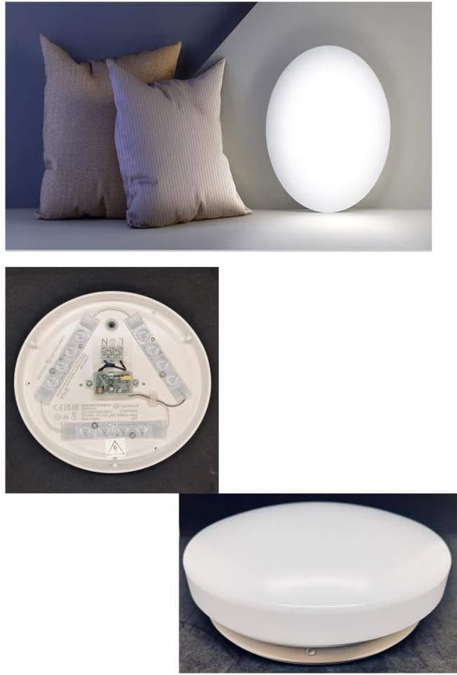 Плафон за баня LED Ledvance, 12W, Със сензор за движение и звук, 900 лумена