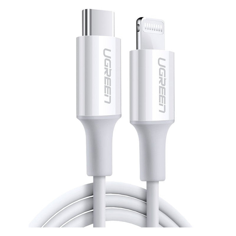 КАБЕЛ USB-C/Lightining MFI, 1М UGREEN - БЯЛ