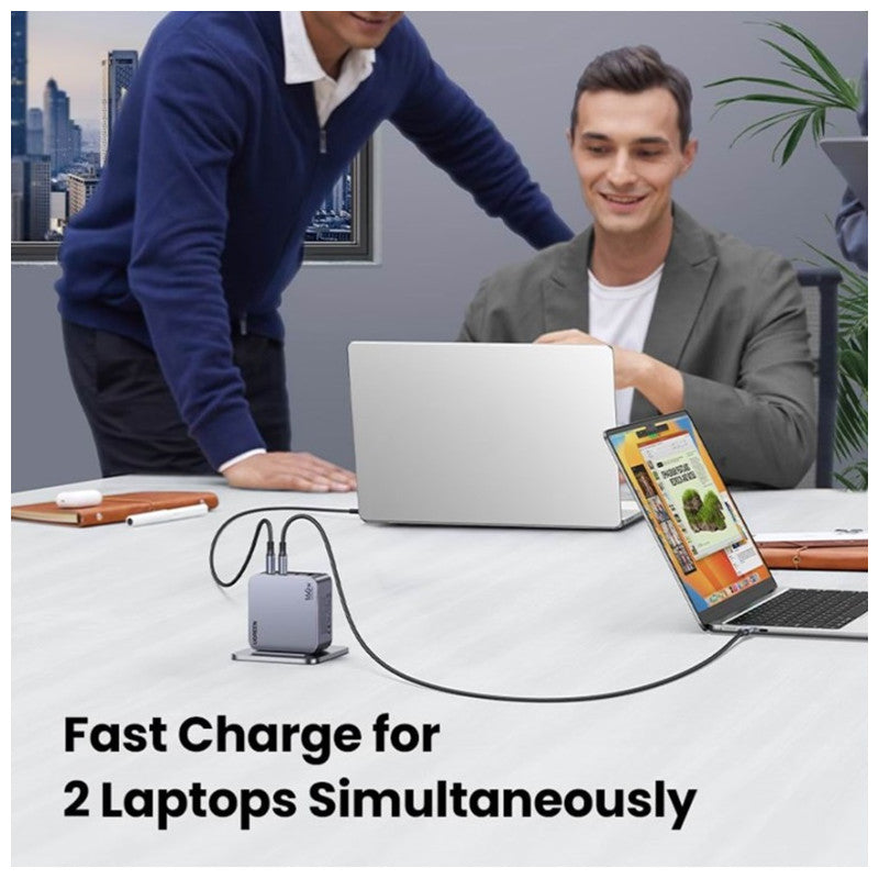 УНИВЕРСАЛНО ЗАРЯДНО УСТРОЙСТВО X763 220V 3xUSB-C 1xUSB A GaN 160W UGREEN