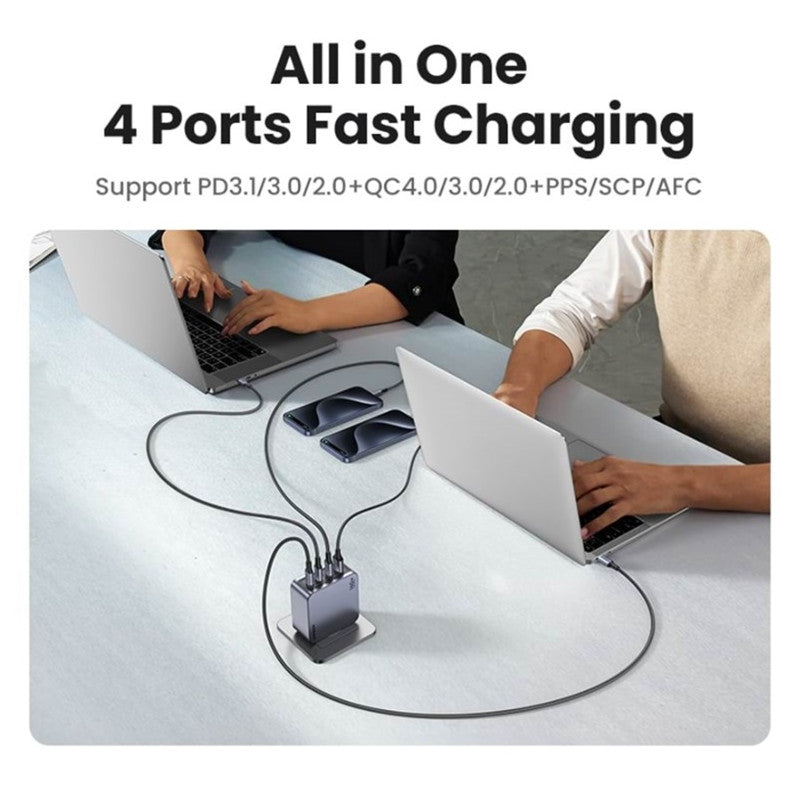 УНИВЕРСАЛНО ЗАРЯДНО УСТРОЙСТВО X763 220V 3xUSB-C 1xUSB A GaN 160W UGREEN