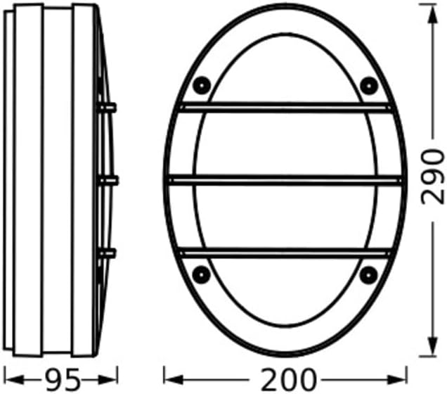LED ЛАМПА ENDURA CLASSIC IP65 E27 ORBIK WALL DARK GRAY LEDVANCE