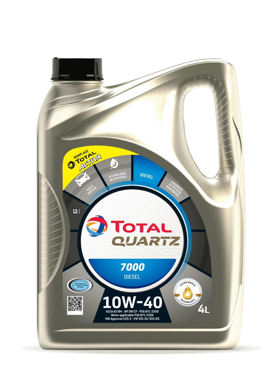 Масло TOTAL 7000 D 10W40 4L