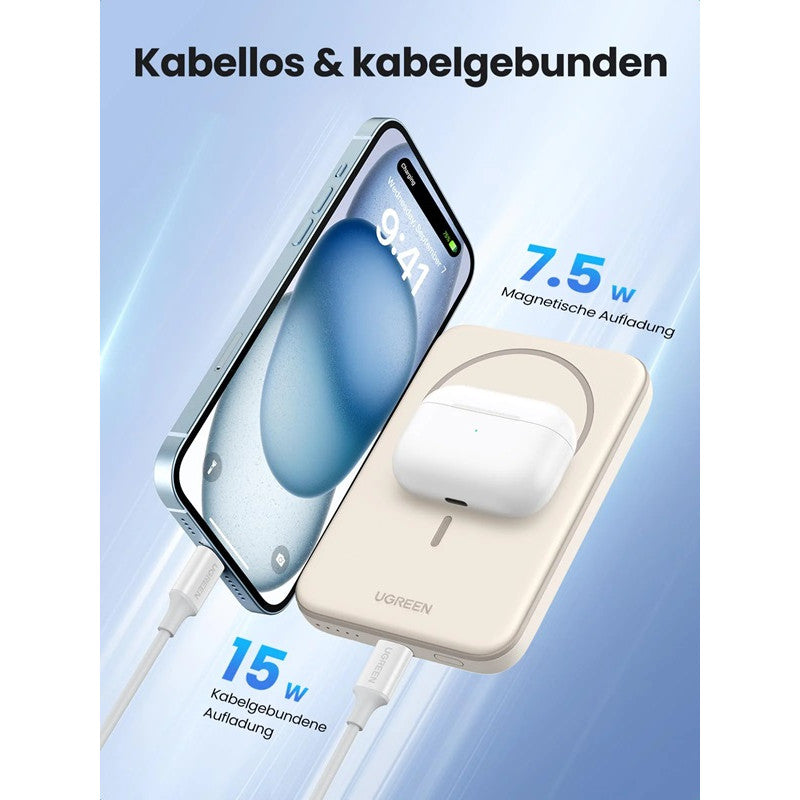 POWER BANK( Портативна батерия)5 000mAh Mini MAGNETIC WIR PB560 UGREEN