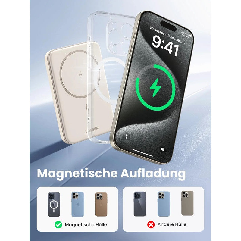 POWER BANK( Портативна батерия)5 000mAh Mini MAGNETIC WIR PB560 UGREEN