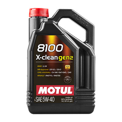 Масло MOTUL 8100 X-CLEAN GEN2 C3 5W40 5L