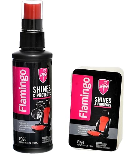 Комплект от гъба и мляко за табло и волан на автомобила Flamingo Shines & Protects 295 мл