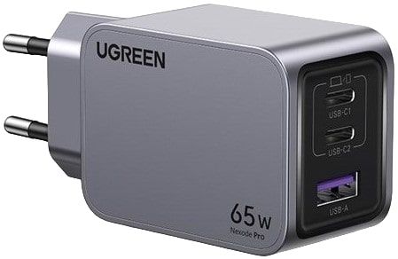 УНИВЕРСАЛНО ЗАРЯДНО УСТРОЙСТВО X755 220V 2xUSB-C 1xUSB A GaN 65W UGREEN