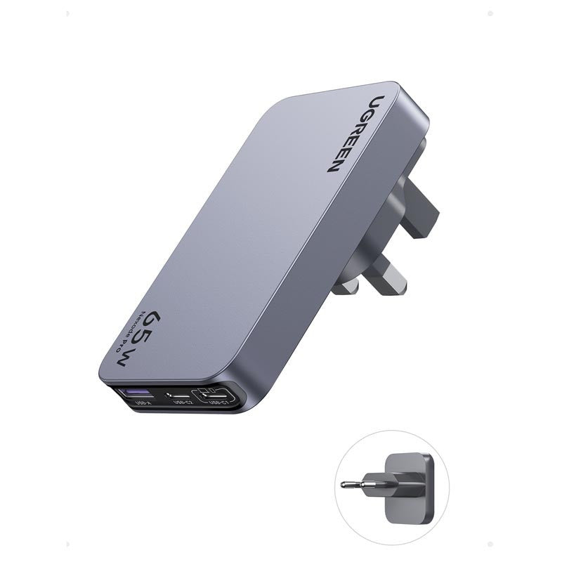 ЗАРЯДНО УСТРОЙСТВО 220V 2xUSB-C,1xUSB A,65W,USlim X753 UGREEN