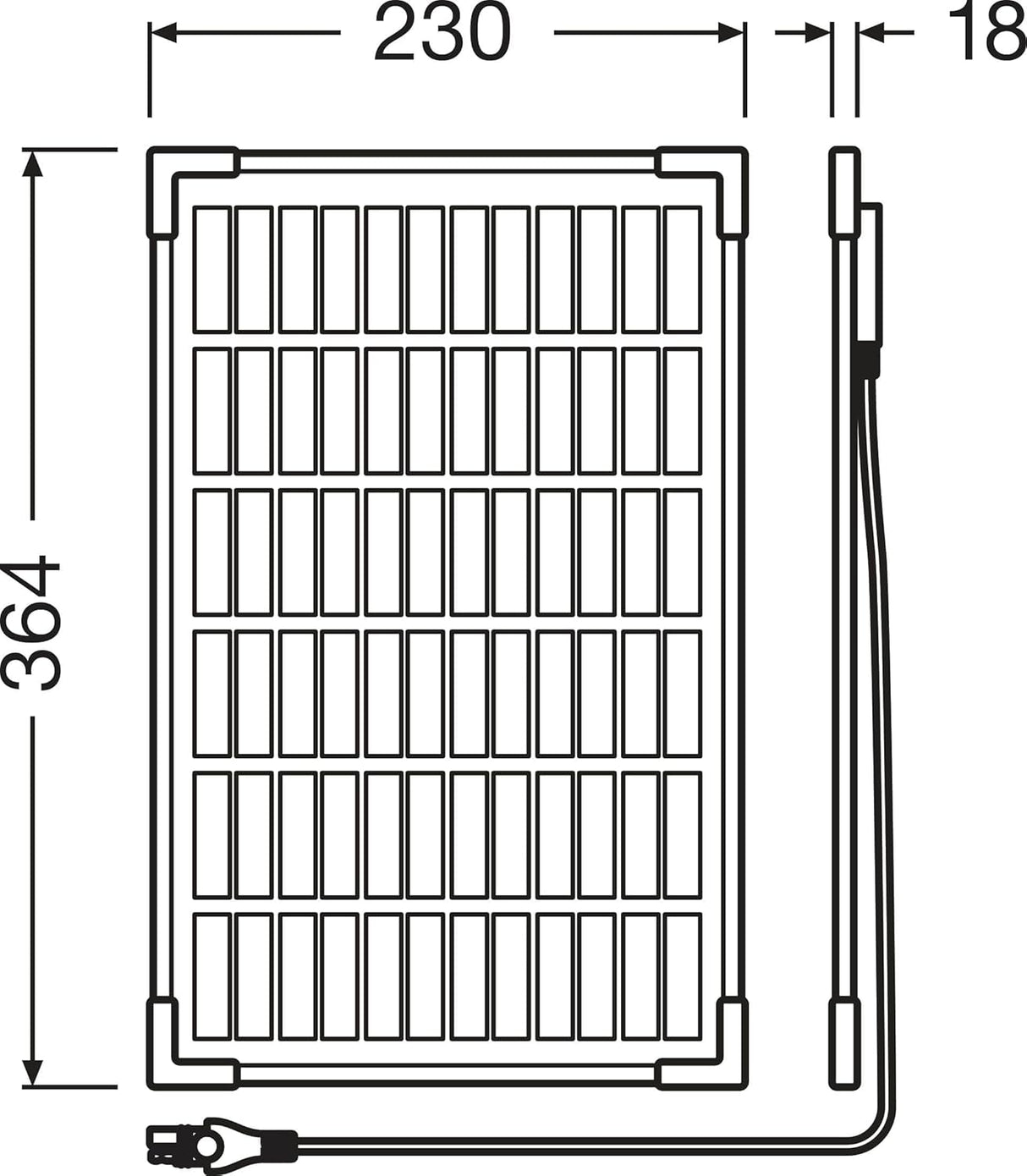 Соларна батерия за акумулатор 10W OSP1000