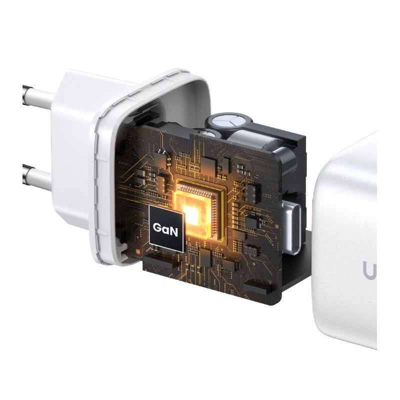 УНИВЕРСАЛНО ЗАРЯДНО CD294 220V 2xUSB-C GaN 45W PD UGREEN - БЯЛ