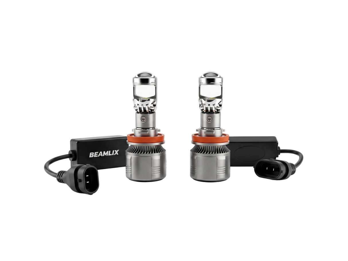 LED крушки с лупа BEAMLIX – HB3/HB4, 140W, 30000lm, Canbus 12V