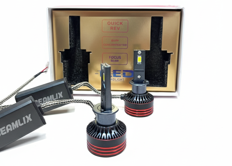 Комплект LED Крушки H1 Pro 130W 13000LM 6000K 2Бр.BEAMLIX
