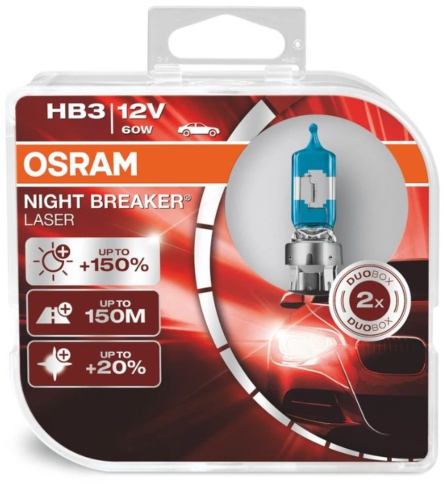 Халогенни крушки OSRAM NIGHT BREAKER LASER +150% HB3 2 бр.