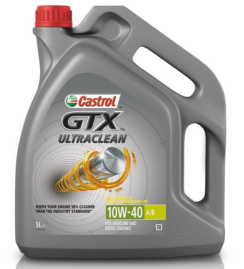 Моторно масло CASTROL GTX ULTRACLEAN 10W40 5L