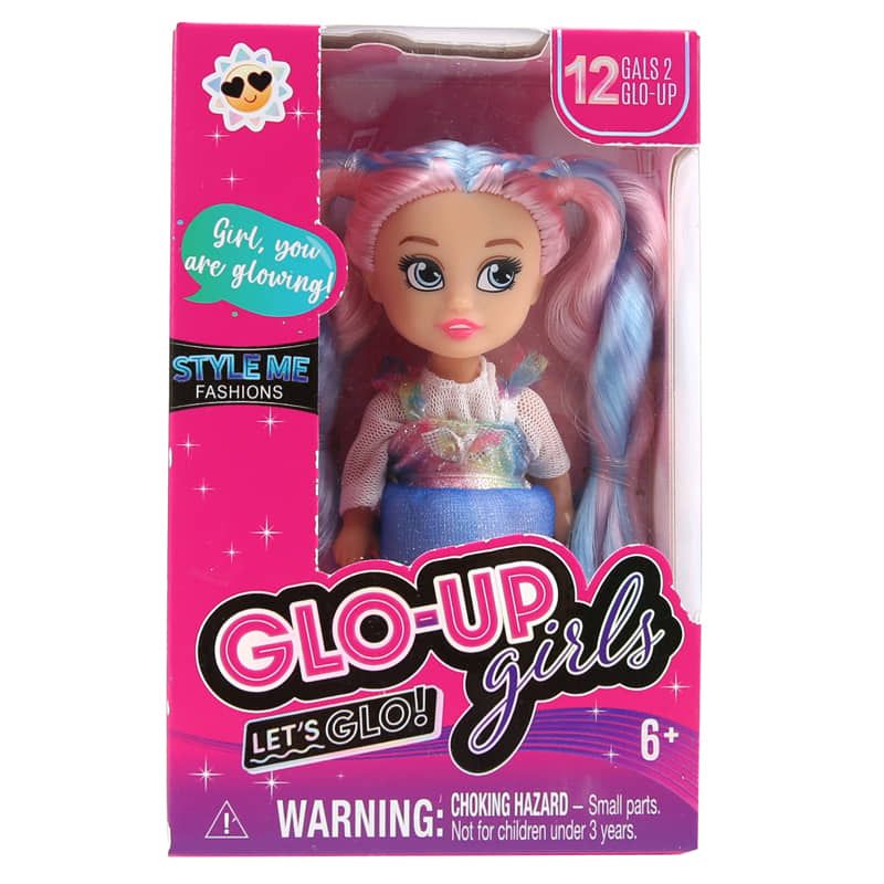 Мини колекционерска кукла GLO-UP Girls (Let’s Glo!) – Модна серия, 12 см
