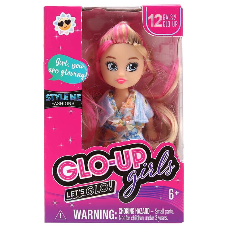 Мини колекционерска кукла GLO-UP Girls (Let’s Glo!) – Модна серия, 12 см