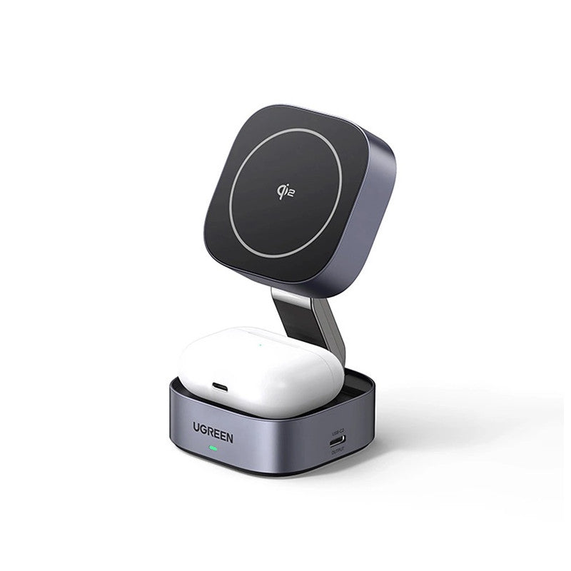 БЕЗЖИЧНО ЗАРЯДНО 3in1,МАГНИТ,15W/iOs W702 UGREEN