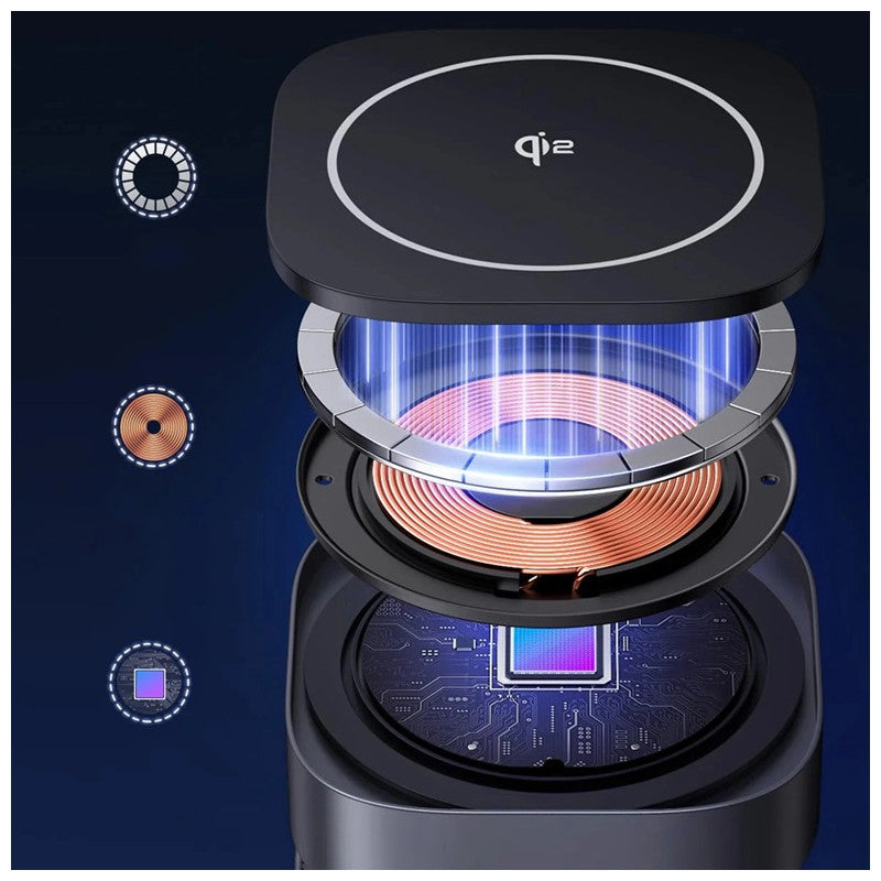 БЕЗЖИЧНО ЗАРЯДНО 3in1,МАГНИТ,15W/iOs W702 UGREEN