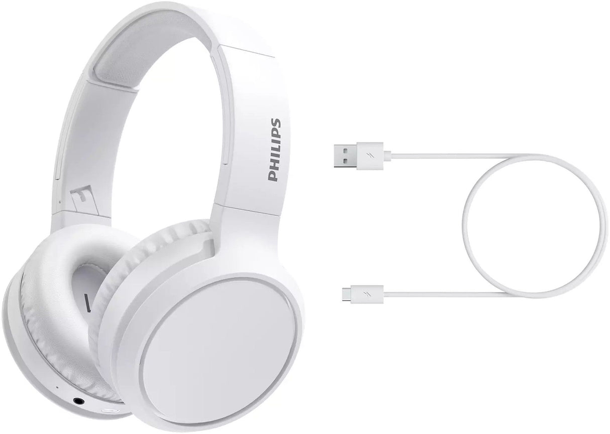 БЕЗЖИЧНИ СЛУШАЛКИ С BLUETOOTH ON-EAR СЛУШАЛКИ TAH5205WT PHILIPS -БЯЛ