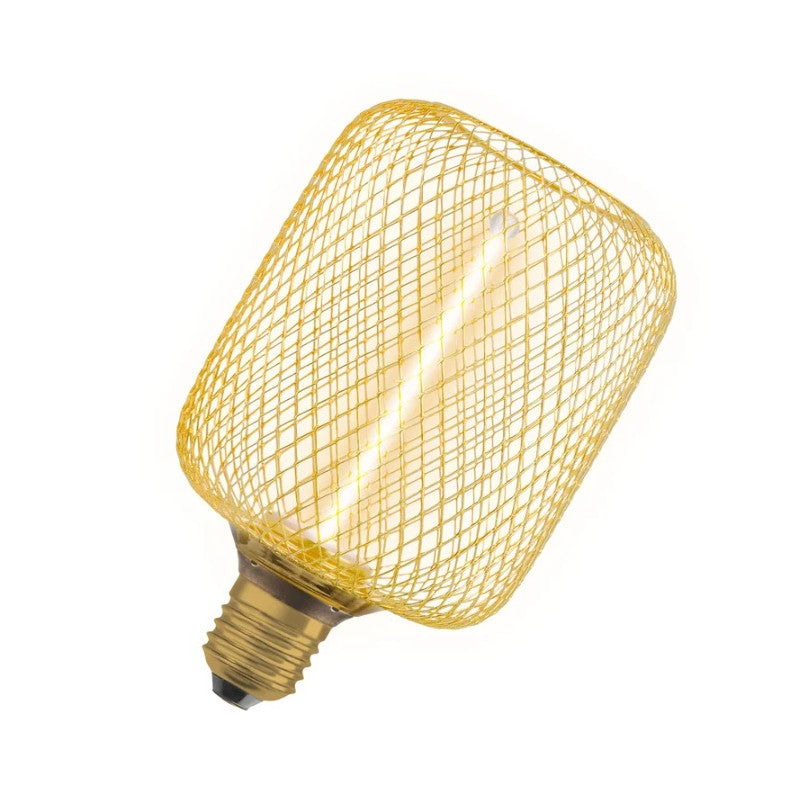 LED ЛАМПА DECOR STR SQ100 GOLD/DIM 3.5W/818 E27 LEDVANCE