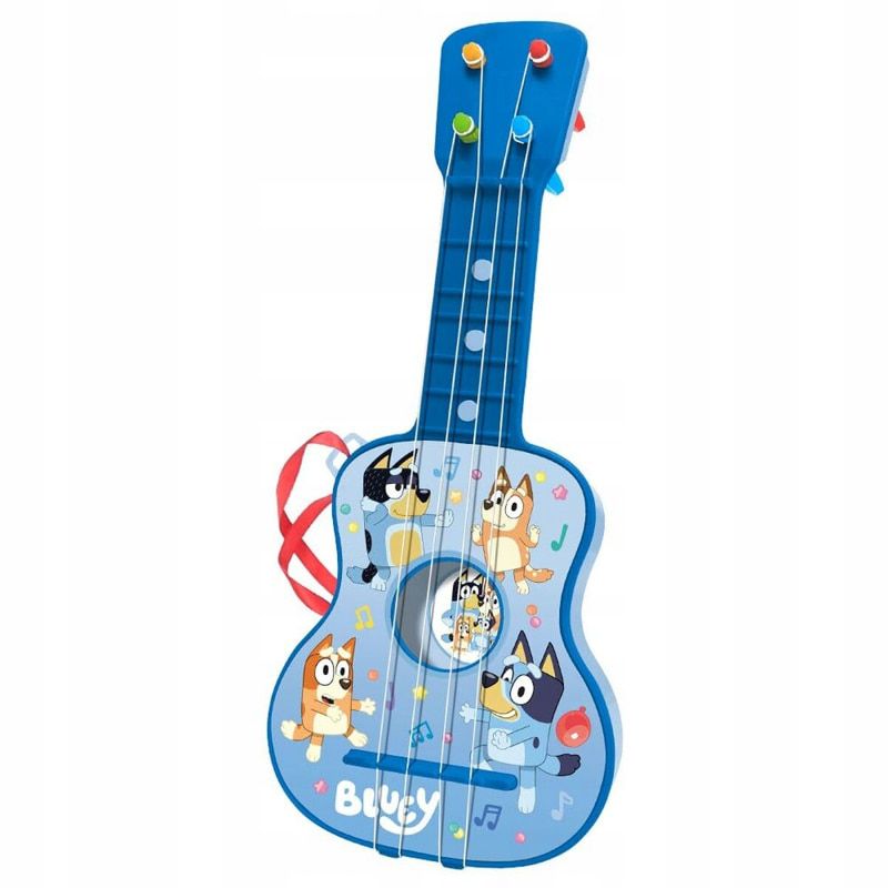 Детска интерактивна китара Zynora Musical Joy – Лека детска китара с 4 струни, презрамка, светлини и звуци (3+ години)