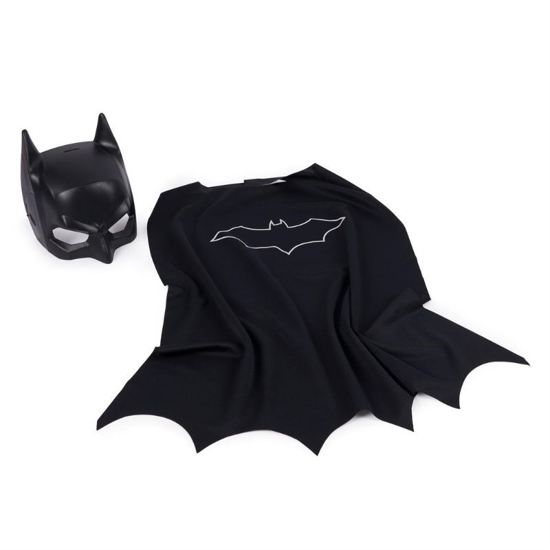 Детски супергеройски комплект Spin Master Batman – Текстилна пелерина и маска на Батман за ролеви игри и маскарад (3+ години)