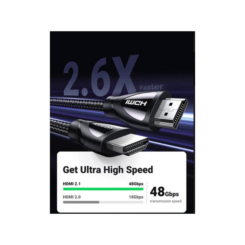 КАБЕЛ 8K HDMI/HDMI ПЛЕТЕН 5m HD140 UGREEN