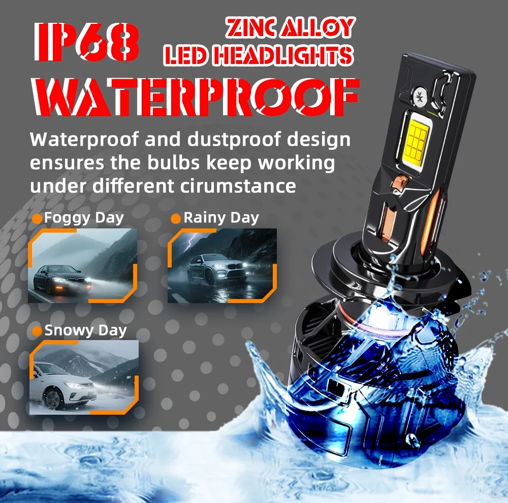 LED крушки H1 D39 PRO : 30000LM 300W DC 9-36V IP68 КОМПЛЕКТ 2Бр.