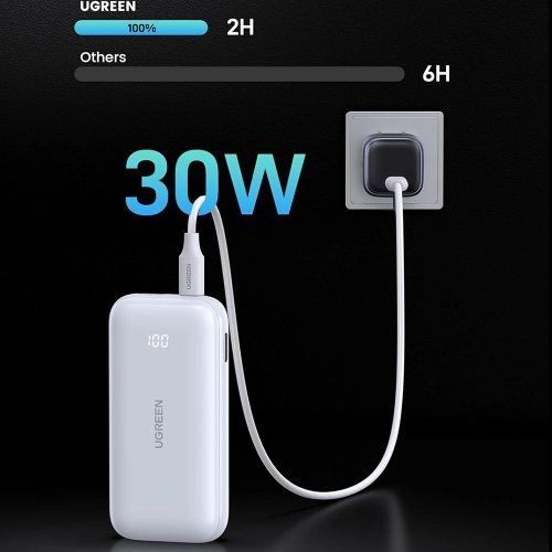 POWER BANK (ВЪНШНА БАТЕРИЯ)10 000mAh Mini FAST CHARGI PB501 UGREEN