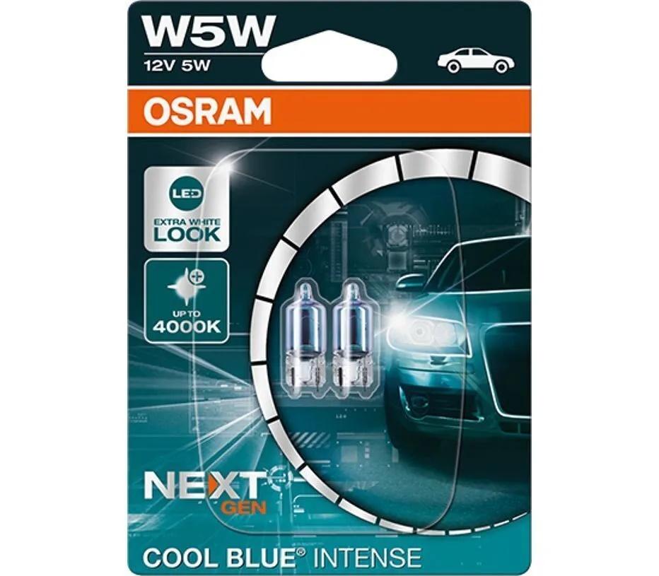 АВТОМОБИЛНА ЛАМПА 2825CBN W5W 12V W2.1X9.5D DUOBLISTER OSRAM