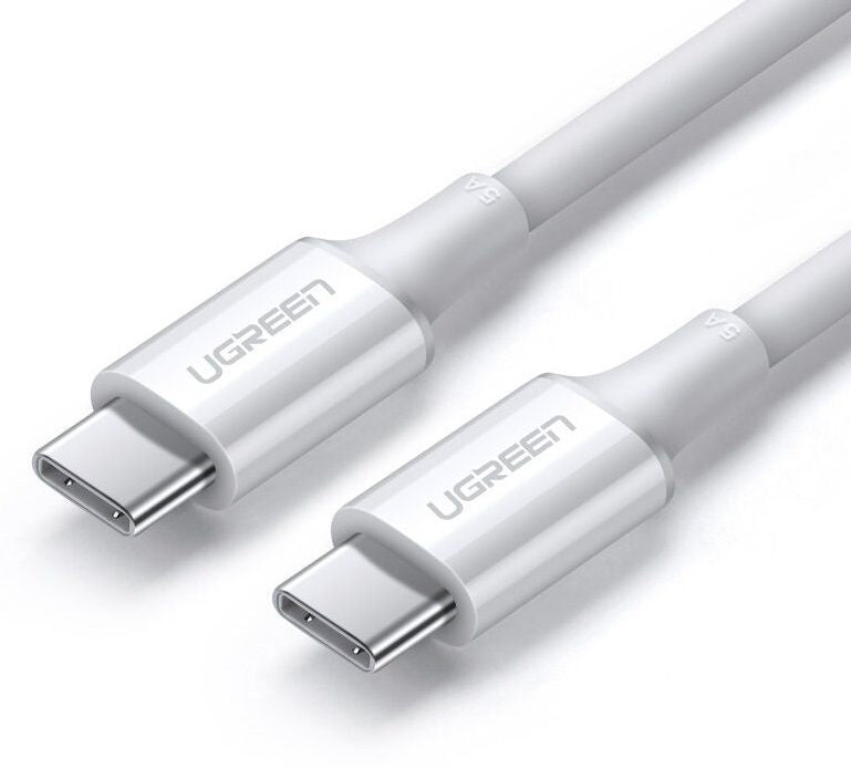 КАБЕЛ USB-C/USB-C 5А,DATA, 2М UGREEN - БЯЛ