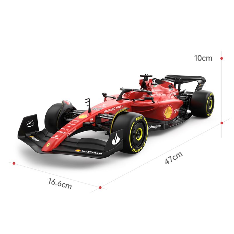 Кола с дистанционно Rastar Ferrari F1-75 – Радиоуправляемият болид от Формула 1, артикул 93400 (Голям мащаб 1:18)