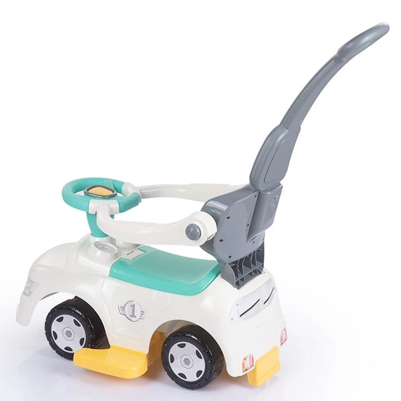 Детска кола за яздене 3 в 1 Dolu Ride-On Car – Мултифункционална проходилка, количка за бутане с родителски контрол и кола с багажник, за момчета и момичета (12+ месеца)