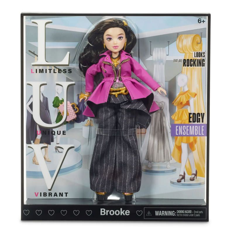 Модна рок кукла Brooke от серията LUV Fashion Doll – Подвижна фешън икона с Rocker Chic визия (25 см)