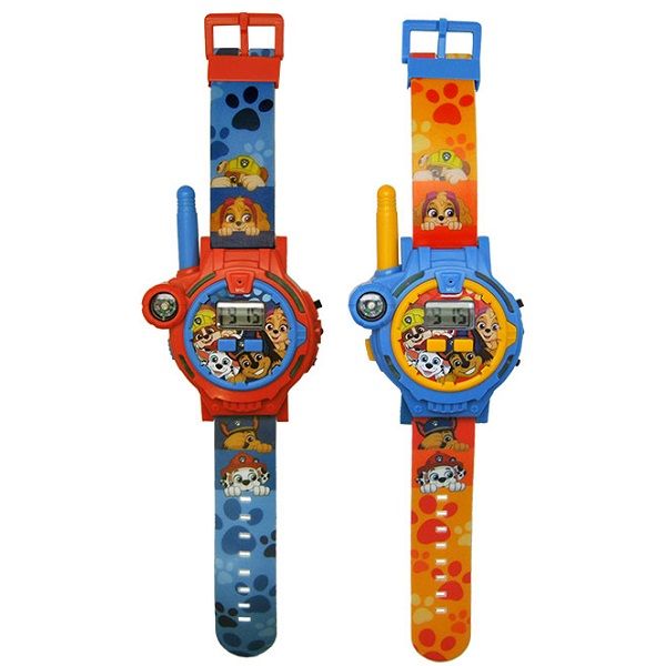 Детски уоки токи часовници Paw Patrol 2 в 1 с фенерче и компас – Акумулаторен комплект Пес Патрул от 2 броя с USB, за момчета и момичета (3+ години)