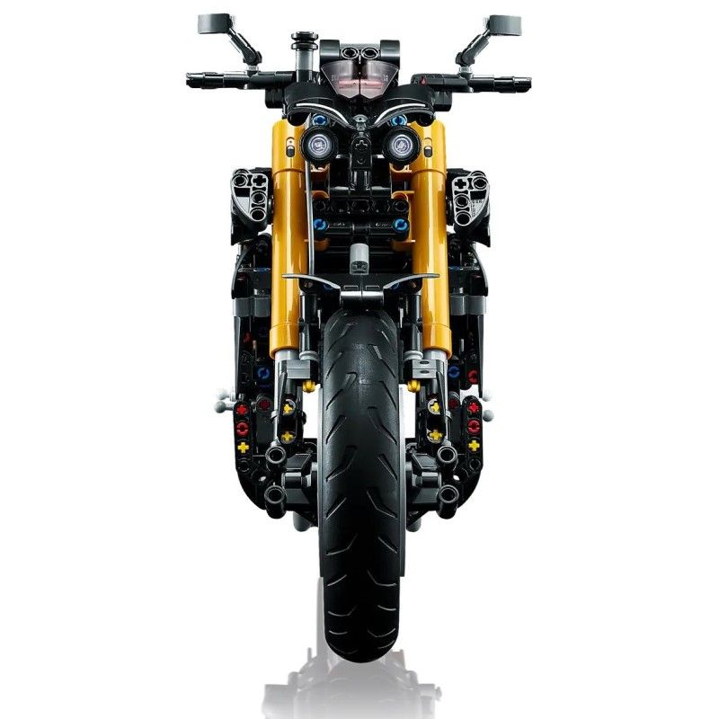 Колекционерски конструктор LEGO Technic Yamaha MT-10 SP 42159 – Мащабен хипер-голишар мотоциклет с функционална скоростна кутия и AR добавена реалност (1478 части)