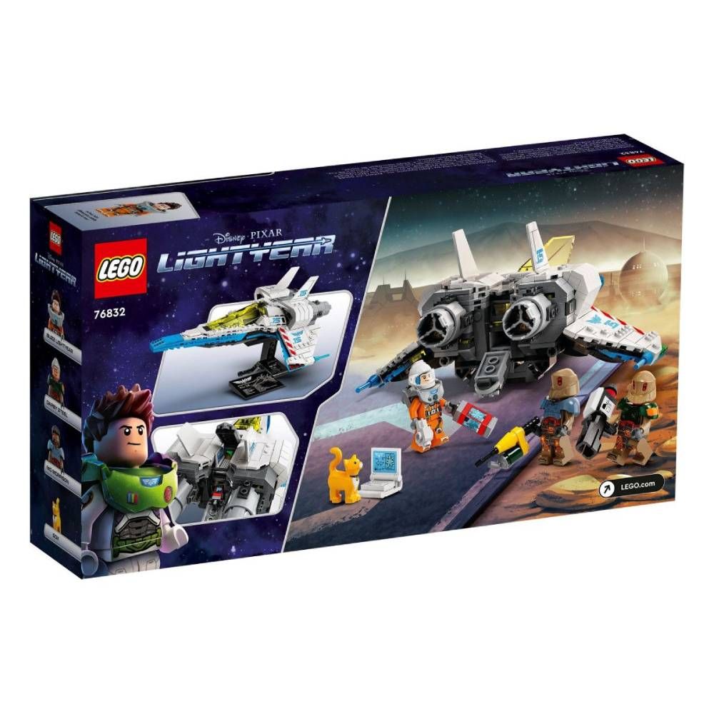Детски образователен конструктор LEGO Lightyear Космически кораб XL-15 76832 – Интерпланетарен изтребител с минифигурки и оръжия (497 части)