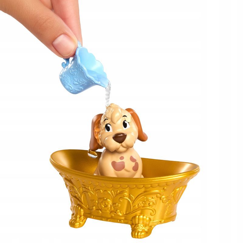 Детски игрален комплект Disney Princess Бел (Belle) с кученце за баня и Color Change ефект