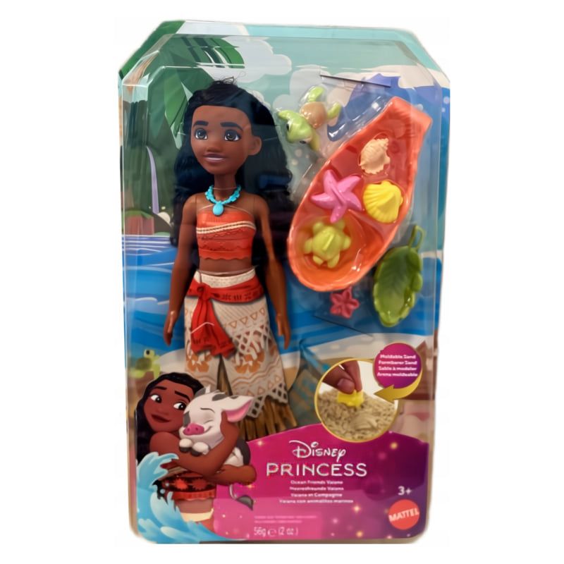 Детски игрален комплект Disney Vaiana с приключенско кану и морски фигурки (Океанско приятелство)