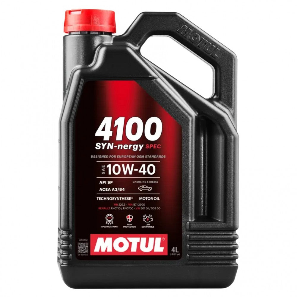 Масло MOTUL 4100 SYNER.SPEC 10W40 4L