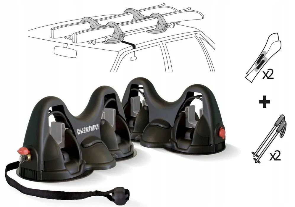 Магнитен багажник за ски - HIMALAYA MENABO 780