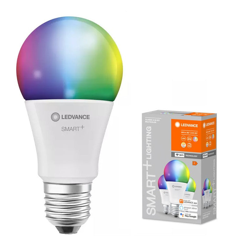ПАКЕТх3 SMART WiFi ЛАМПИ CLA60 9W 2700K-6500K RGB E27 SMART LEDVANCE