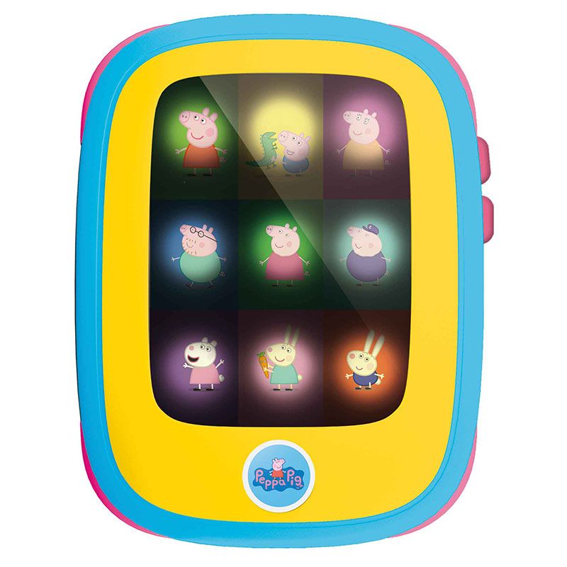Детски интерактивен таблет Lisciani Peppa Pig Baby Tab – Огледален бебешки таблет с песнички, звуци и светлини (12+ месеца)