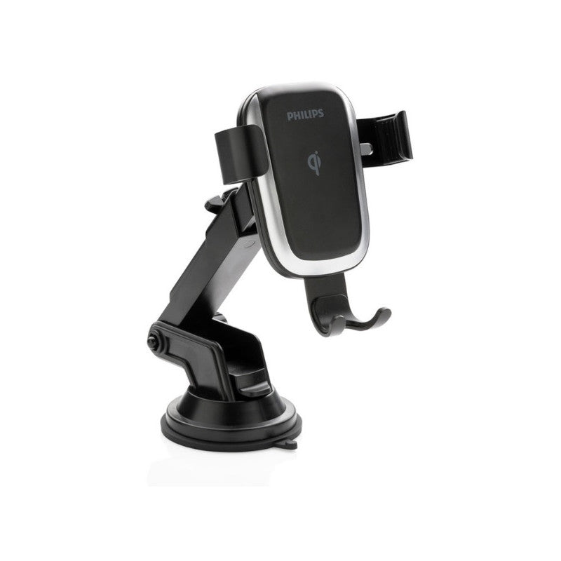 СТОЙКА И ЗАРЯДНО УСТРОЙСТВО ЗА СМАРТФОН ЗА АВТОМОБИЛ ИЛИ БЮРО DLK3532Q WIRELESS CHARG PHILIPS