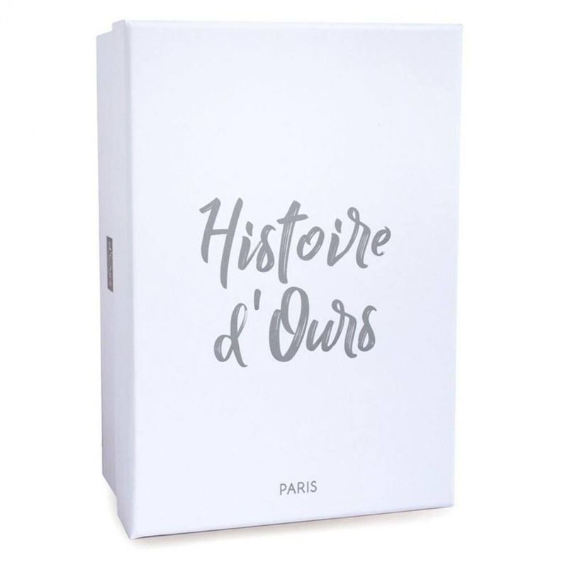 Луксозна бебешка плюшена панда в подаръчна кутия Doudou Histoire d’Ours – Премиум френска играчка за гушкане (20 см)
