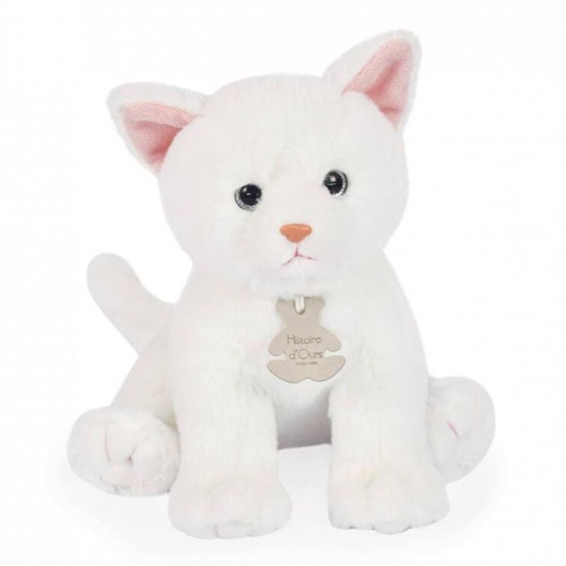 Луксозна бебешка плюшена играчка Коте Baby Cat Doudou et Compagnie – Френско меко котенце в подаръчна кутия (18 см)