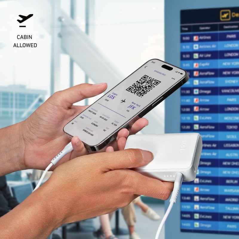 POWER BANK 10 000mAh,2xUSB-C,1xUSB A,10W, SBS - БЯЛ