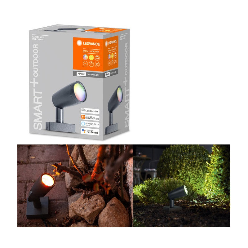 LED ПРОЖЕКТОР SMART WIFI GARDENSPOT RGBW 260lm IP65 SMART LEDVANCE